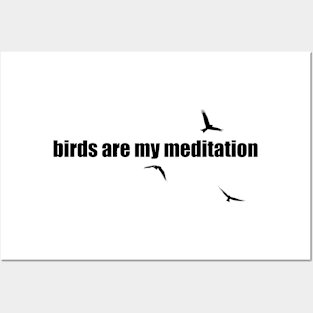 birds are my meditation Posters and Art